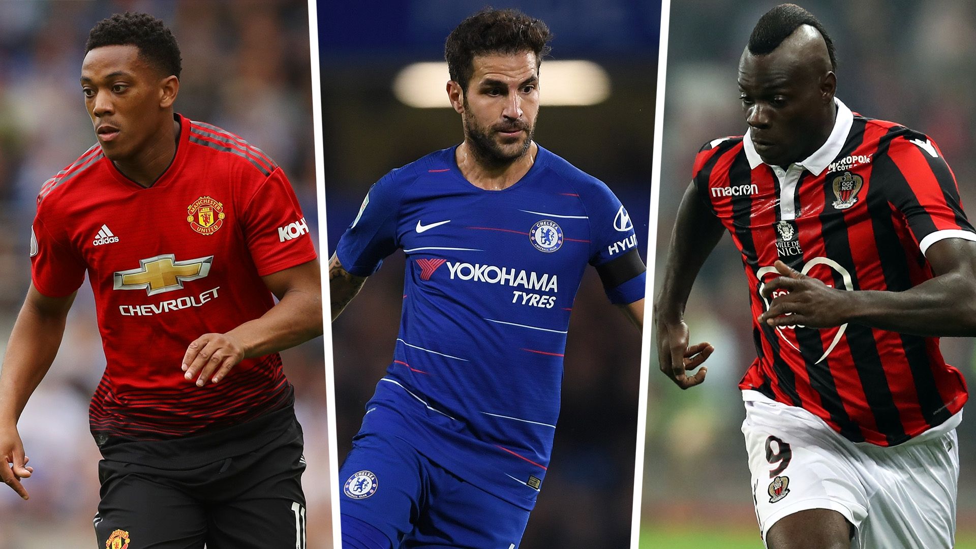 Anthony Martial Cesc Fabregas Mario Balotelli