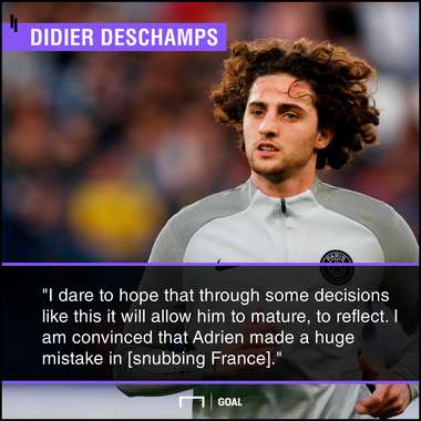Adrien Rabiot Didier Deschamps PS