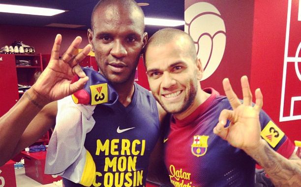 Dani Alves, Eric Abidal - Instagram