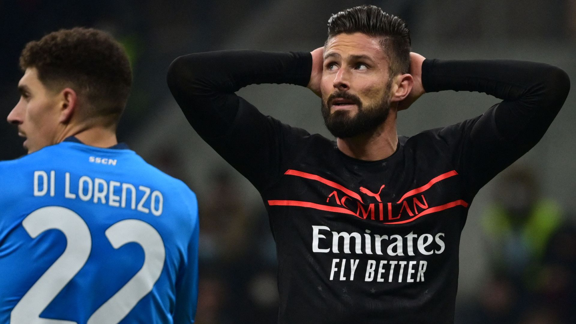 Olivier Giroud Milan Napoli Serie A