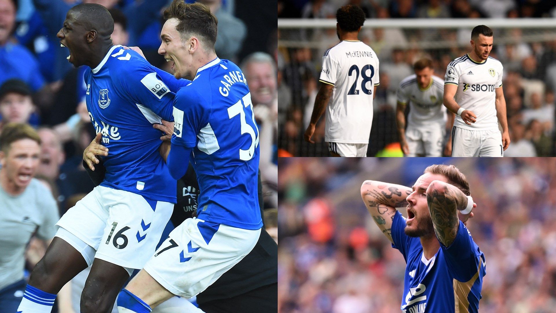 Everton Leicester Leeds