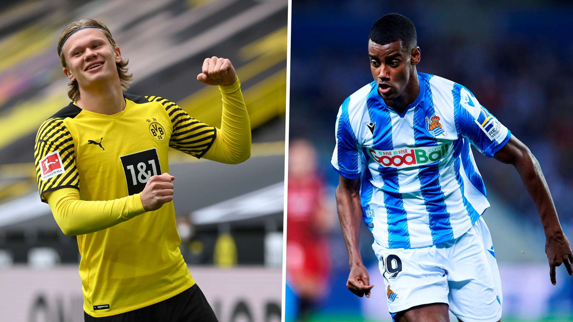 Alexander Isak, Erling Haaland GFX