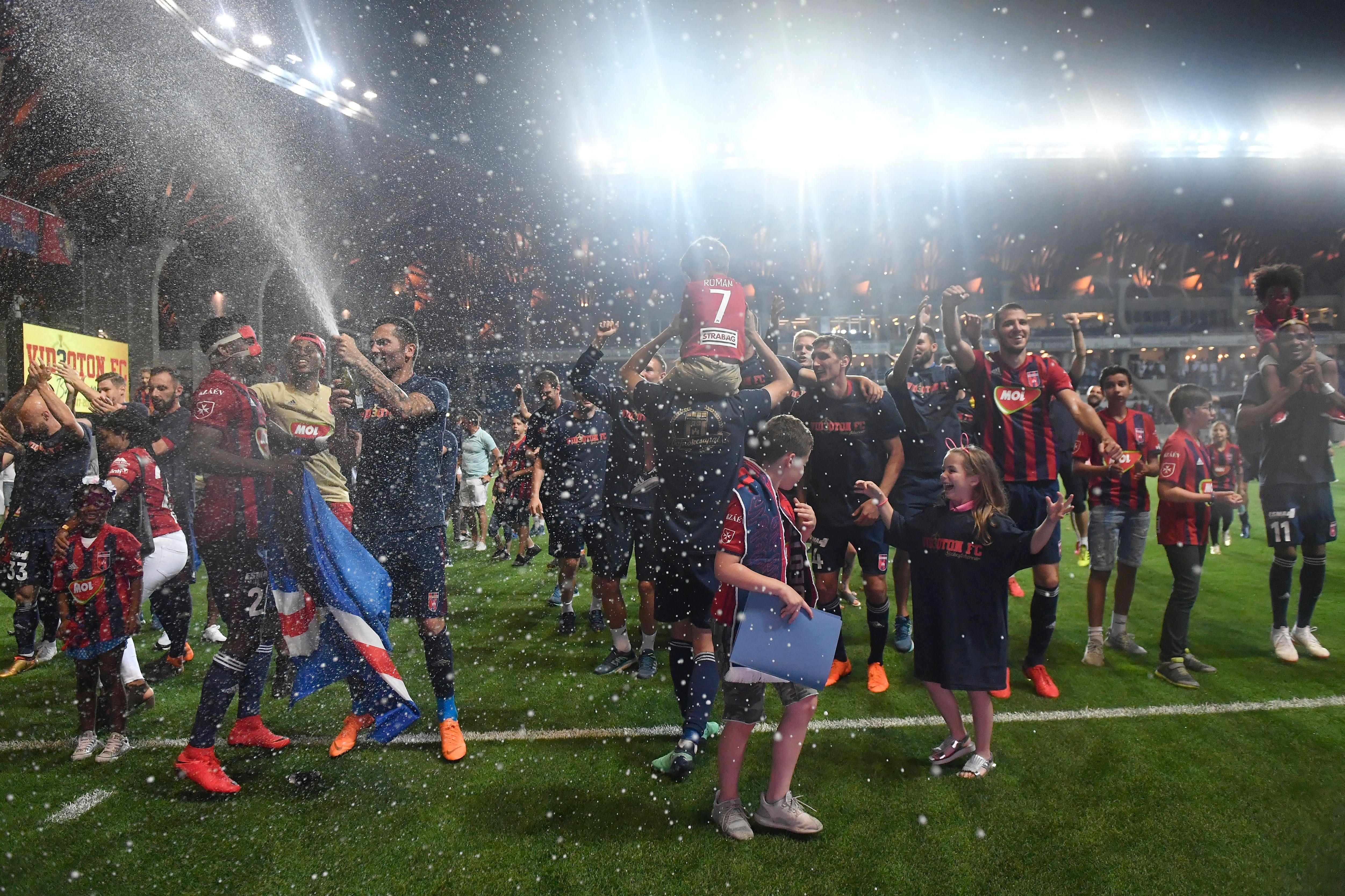 Videoton bajnoki ünneplés