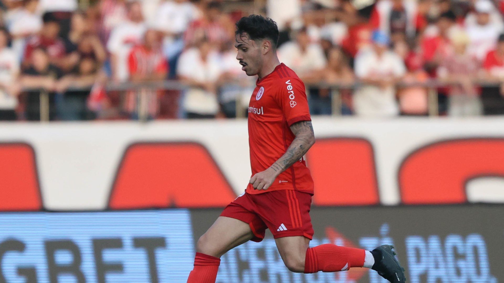 Maurício, do Internacional, em jogo do Brasileirão 2023