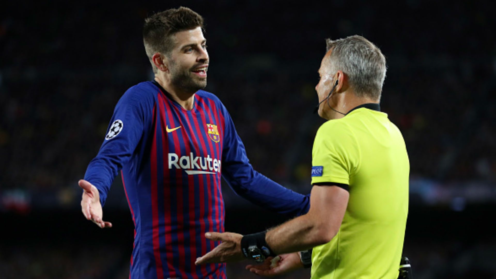 Gerard Pique FC Barcelona Champions League