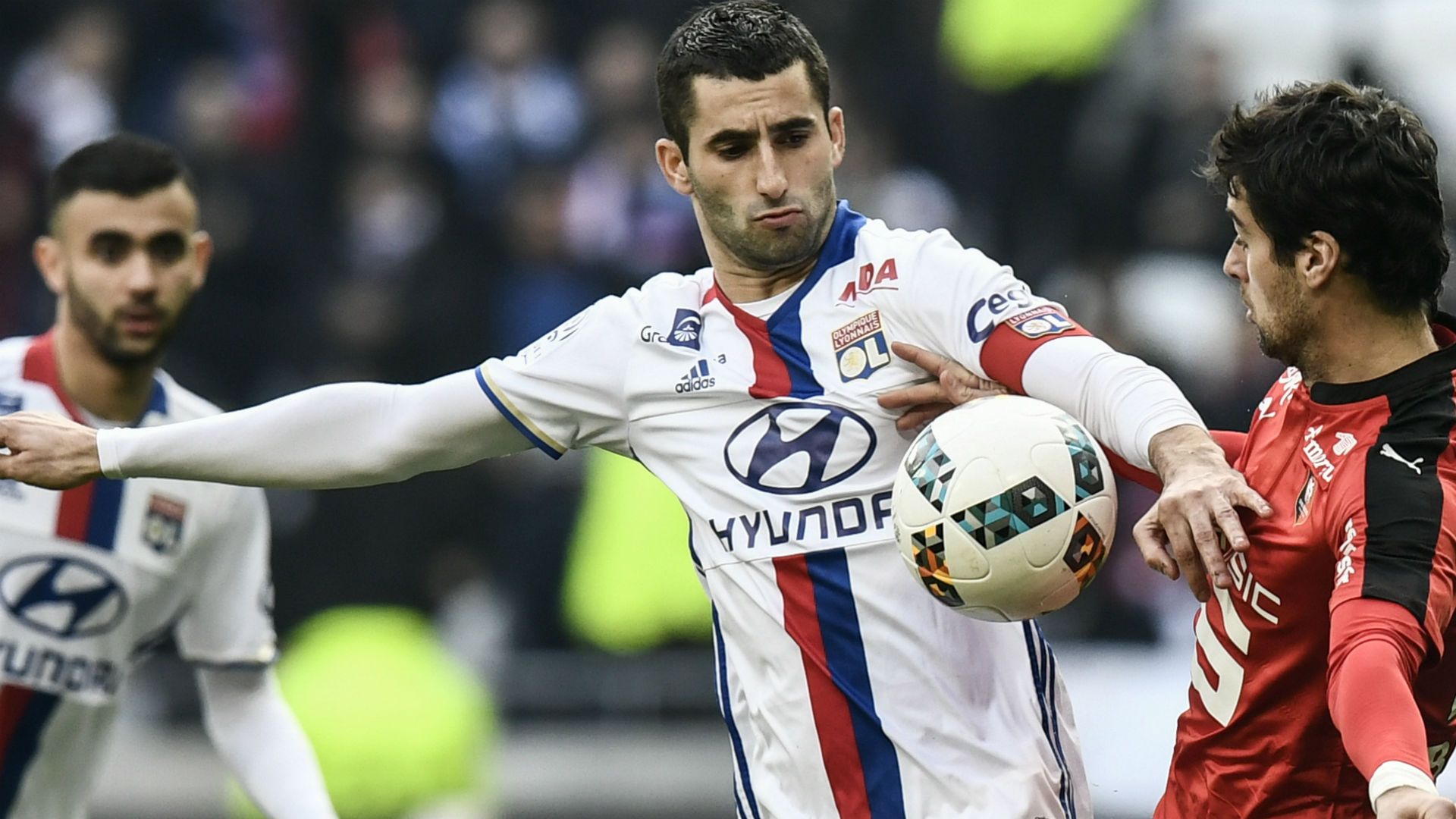 Maxime Gonalons Yoann Gourcuff Lyon Rennes Ligue 1 11122016