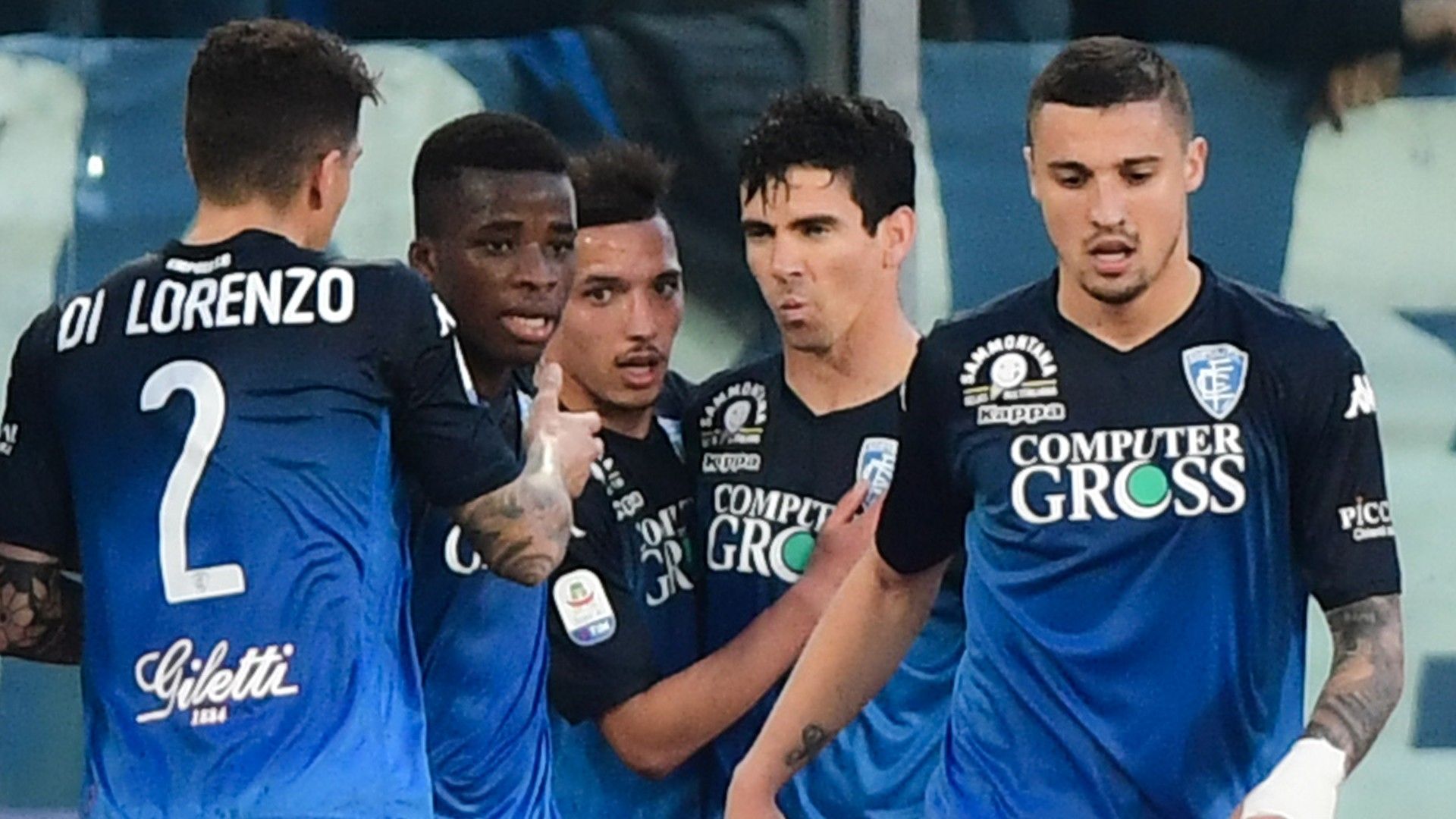 Empoli celebrating