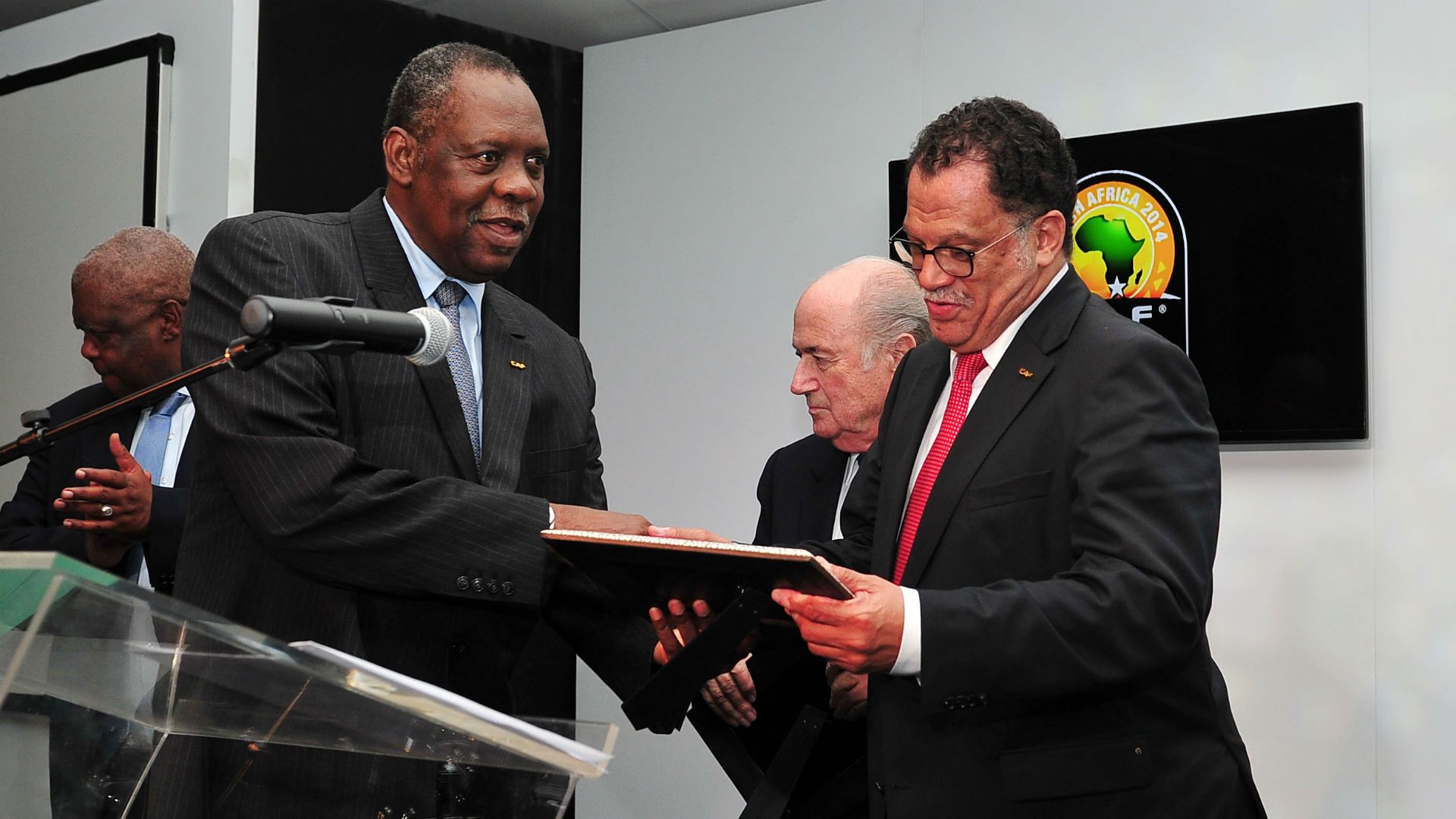 Danny Jordaan and Issa Hayatou