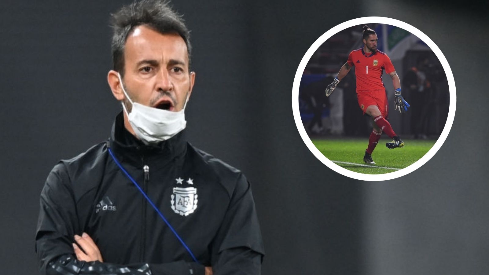 Fernando Batista y Jeremías Ledesma con la argentina sub 23