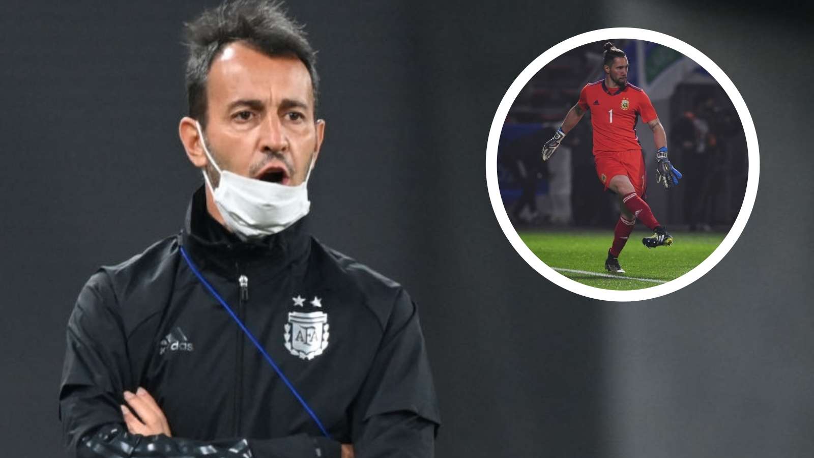 Fernando Batista y Jeremías Ledesma con la argentina sub 23