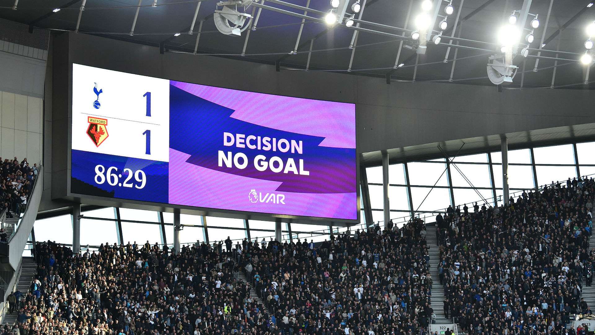Tottenham Watford VAR no goal 191019