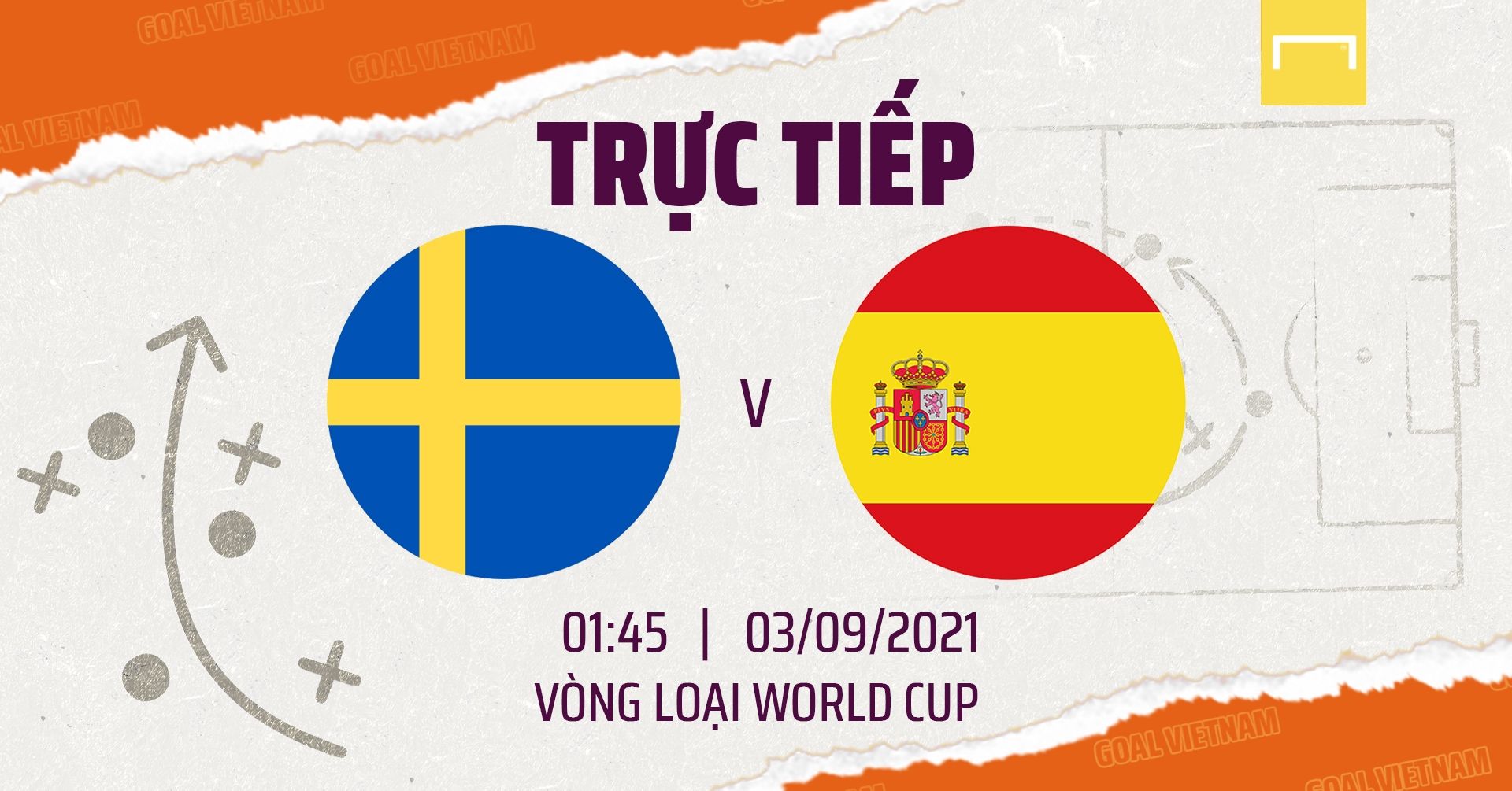 Live Sweden vs Spain 2022 World Cup Qualification GFX