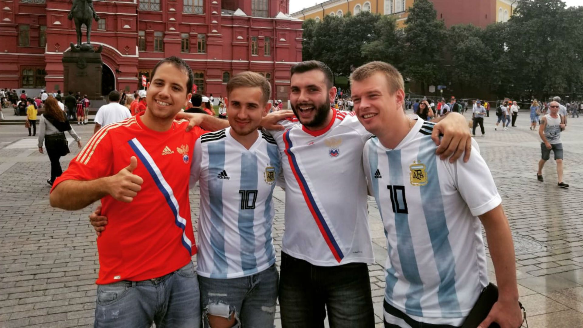 Hinchas argentinos Moscú World Cup Mundial 290618