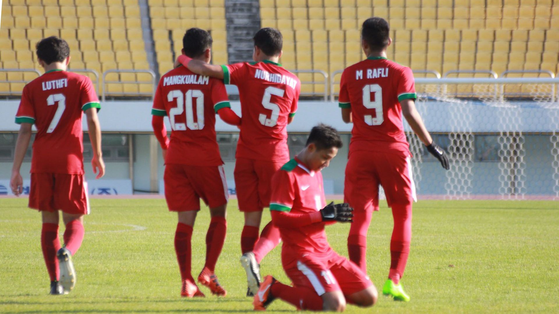 Selebrasi Timnas Indonesia U-19 & Brunei Darussalam