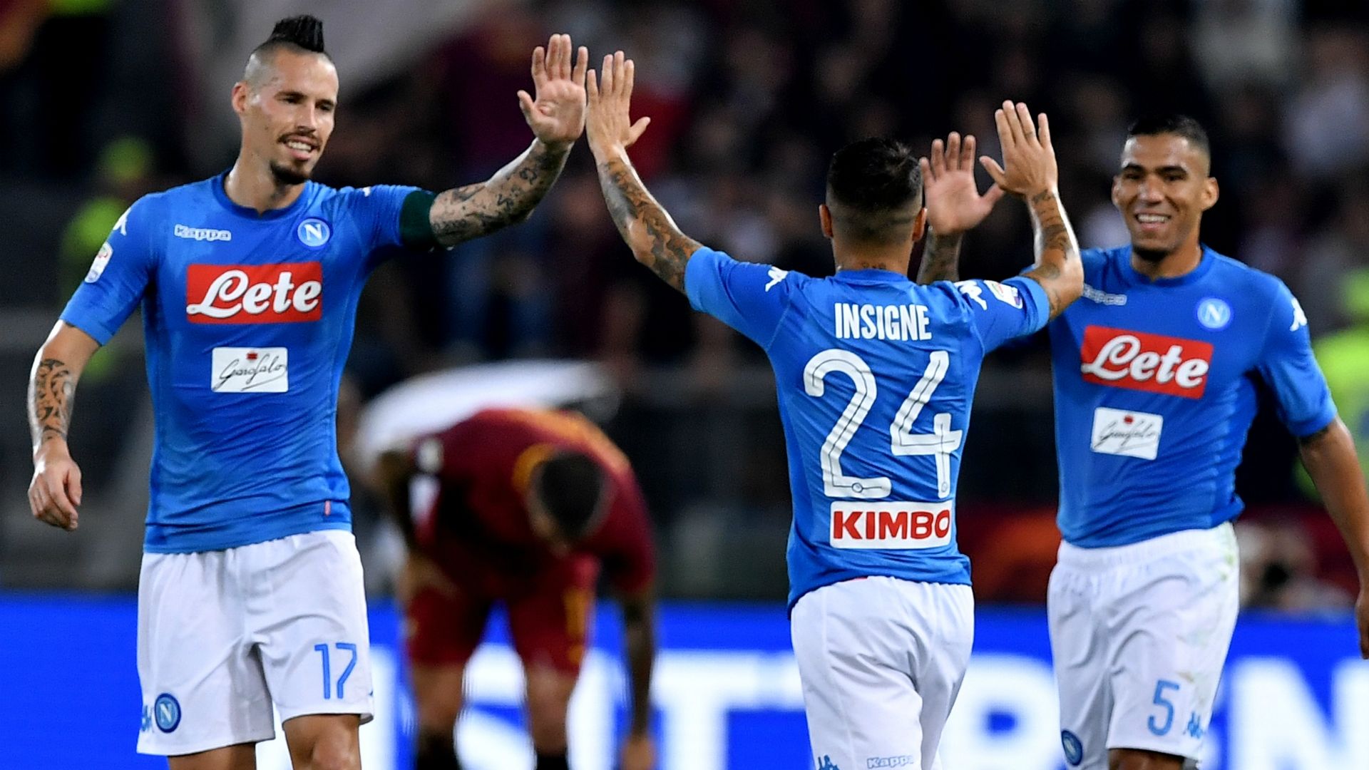 Insigne Roma Napoli Serie A
