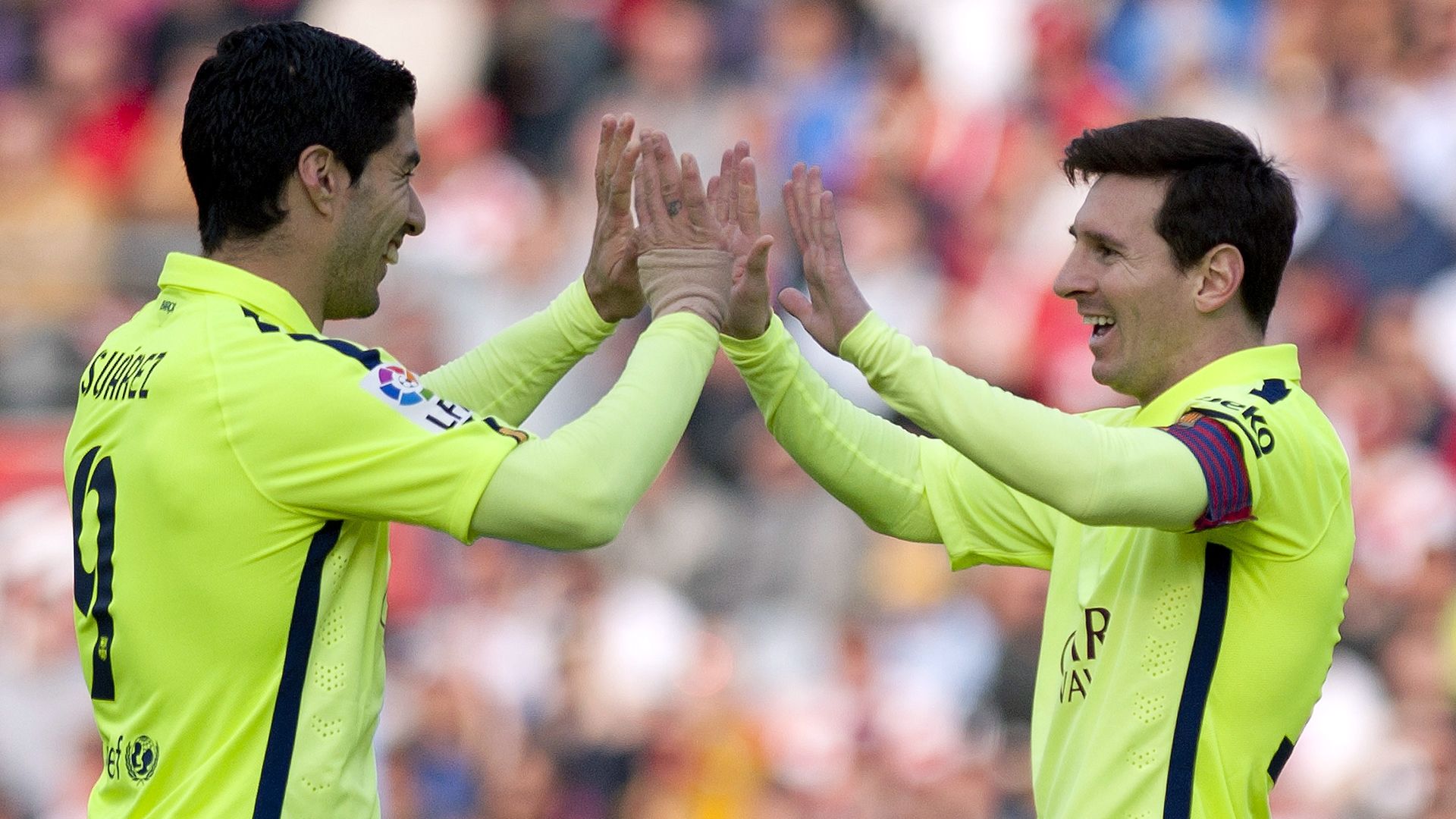 Luis Suarez Lionel Messi Granada Barcelona Primera Division 28022015