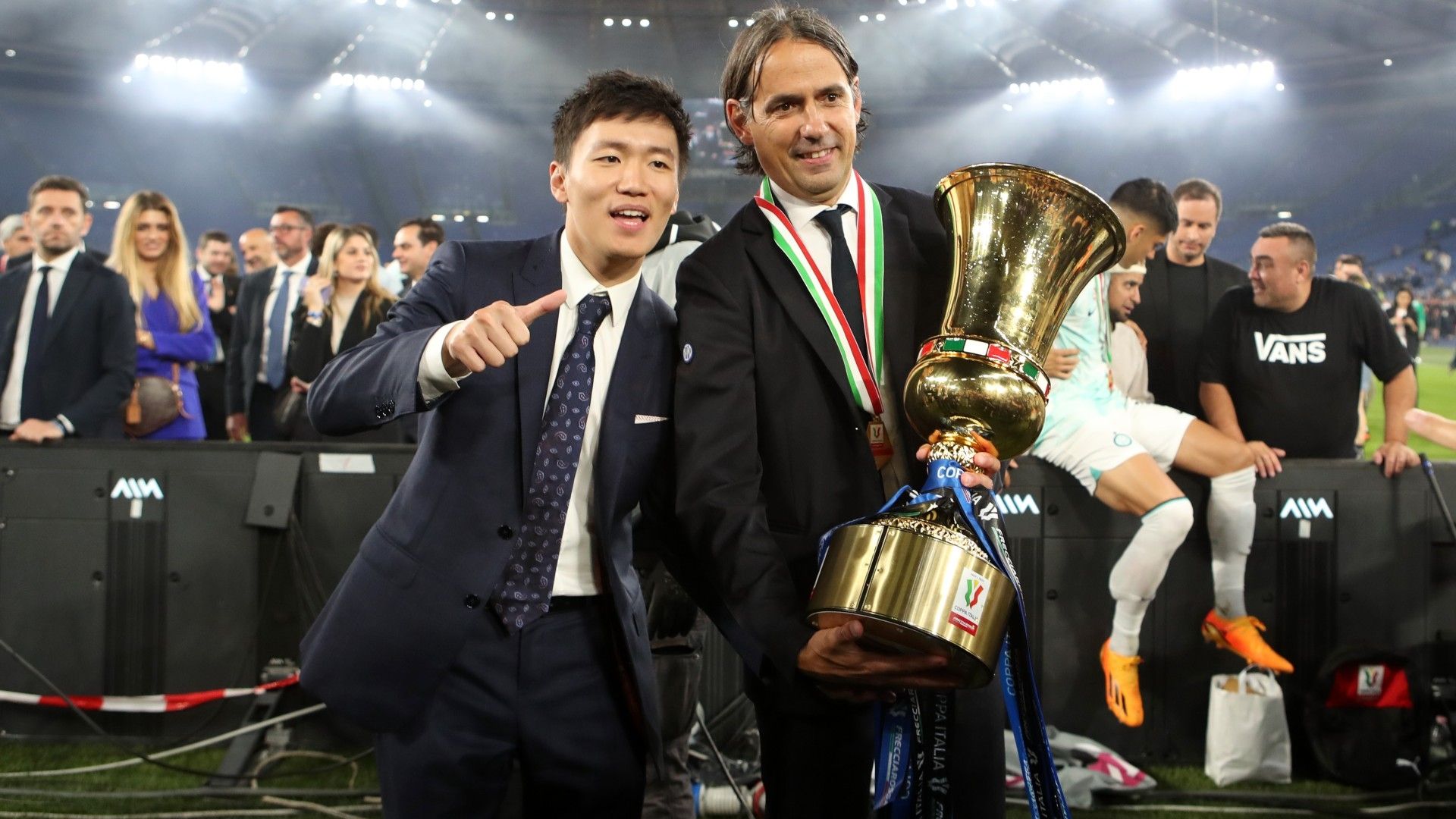 Steven Zhang Simone Inzaghi Coppa Italia 2023