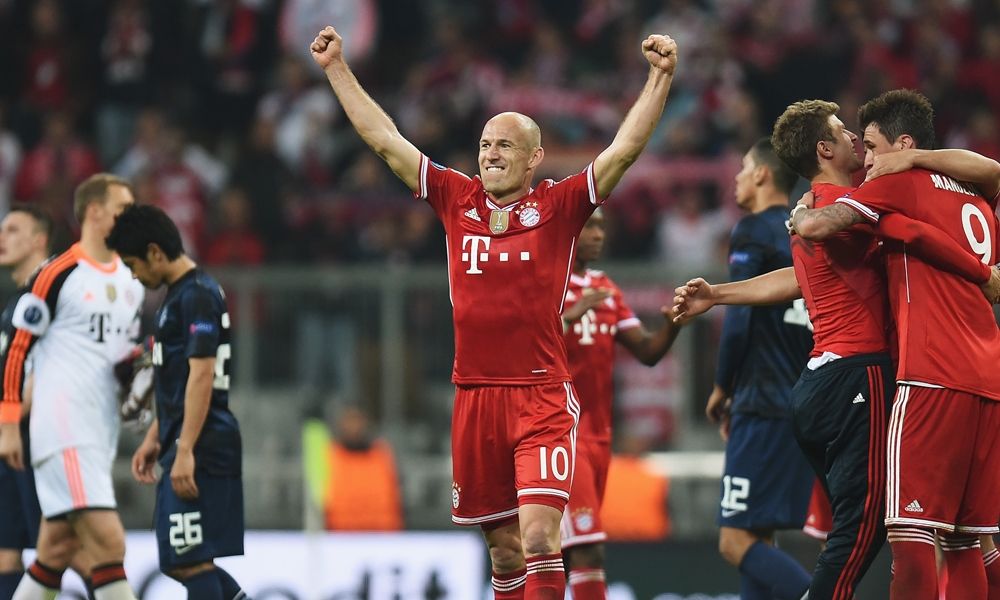 Arjen Robben FC Bayern Muenchen Manchester United - UEFA Champions League 04092014