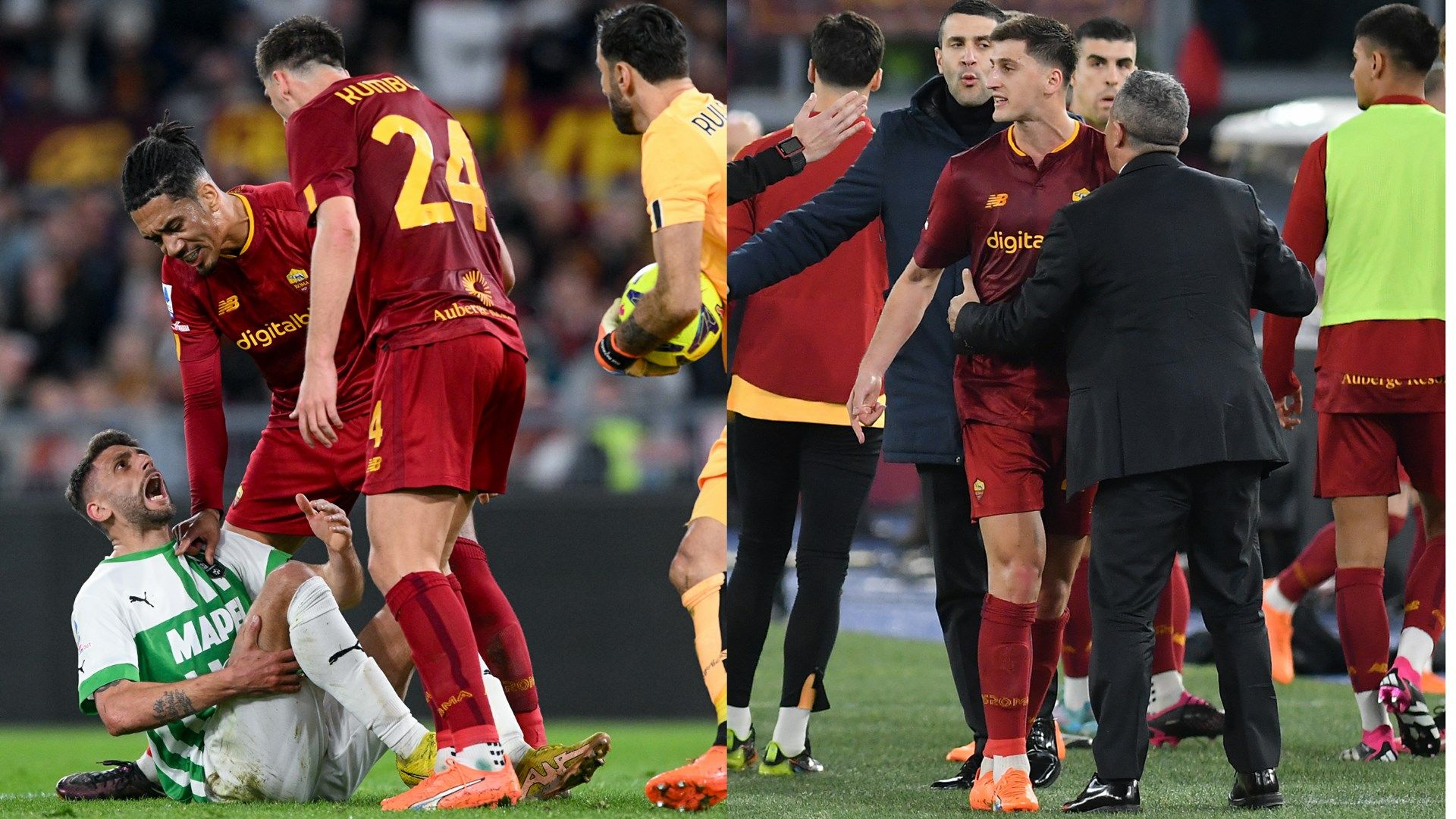 Kumbulla Berardi Roma Sassuolo