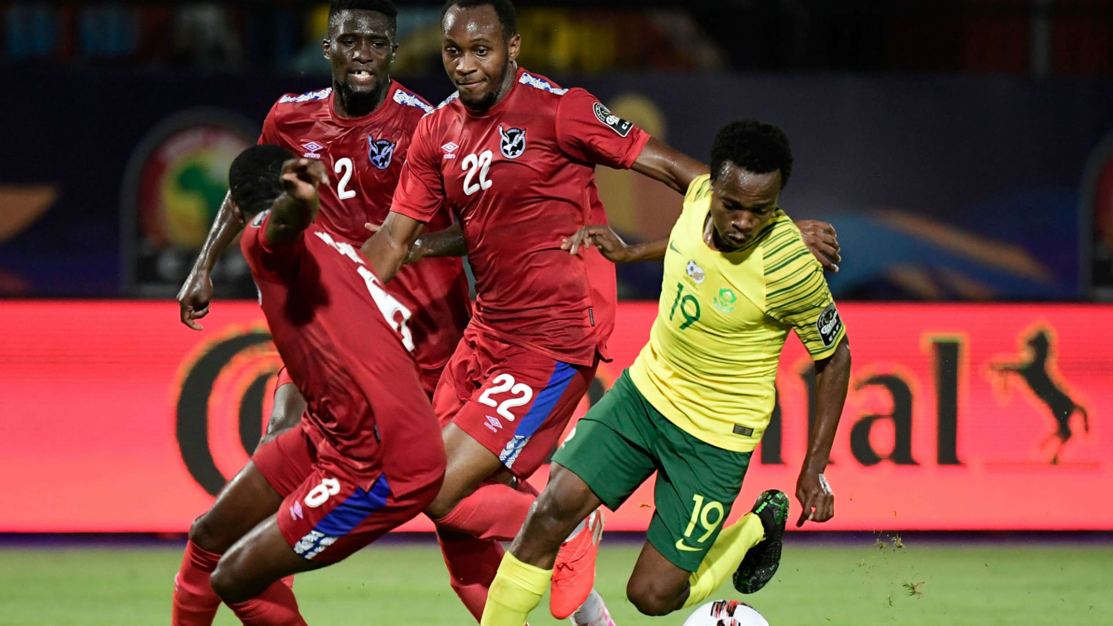 South Africa's Percy Tau v Namibia - June 2019