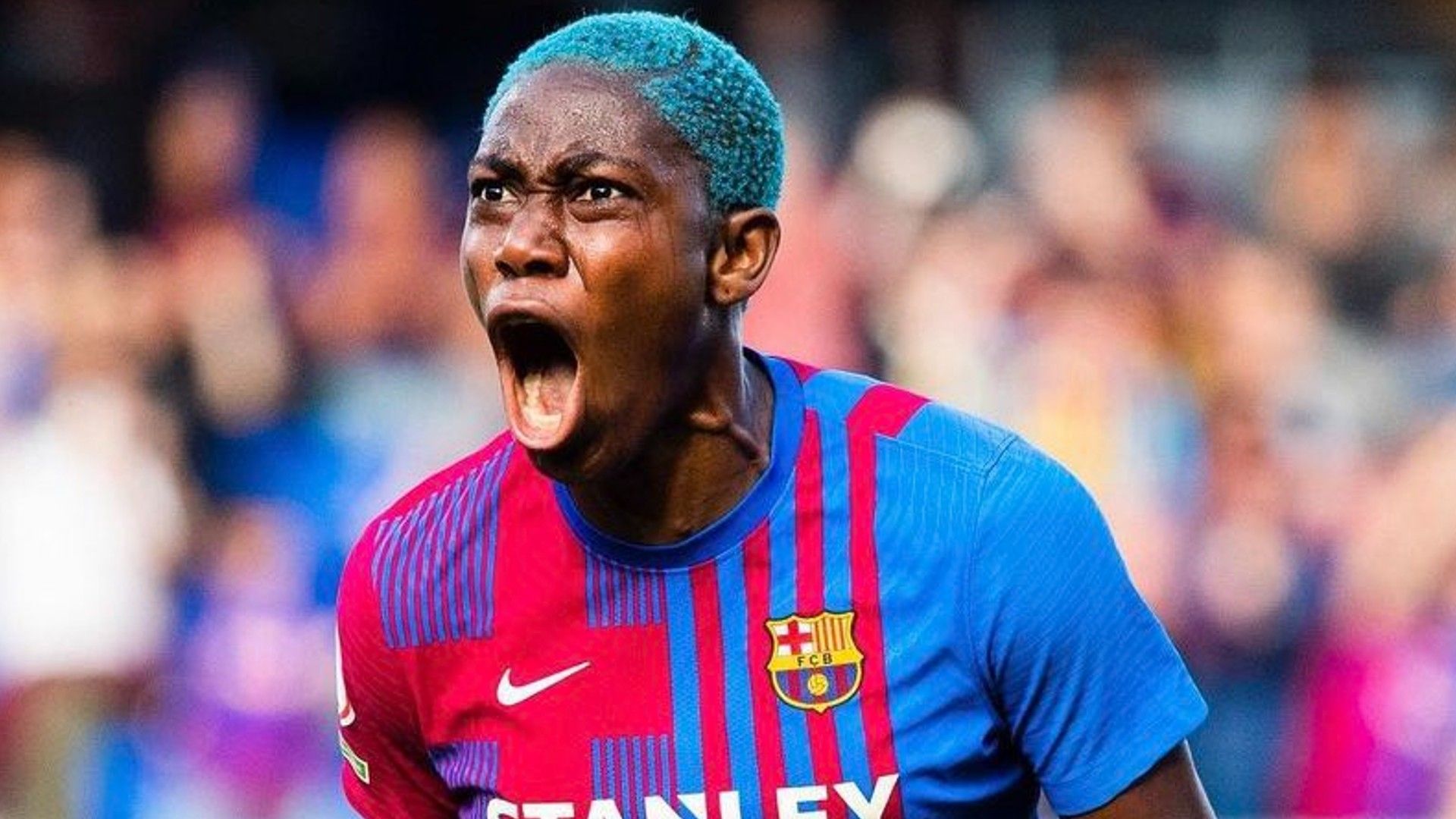  Asisat Oshoala of Nigeria and Barcelona.