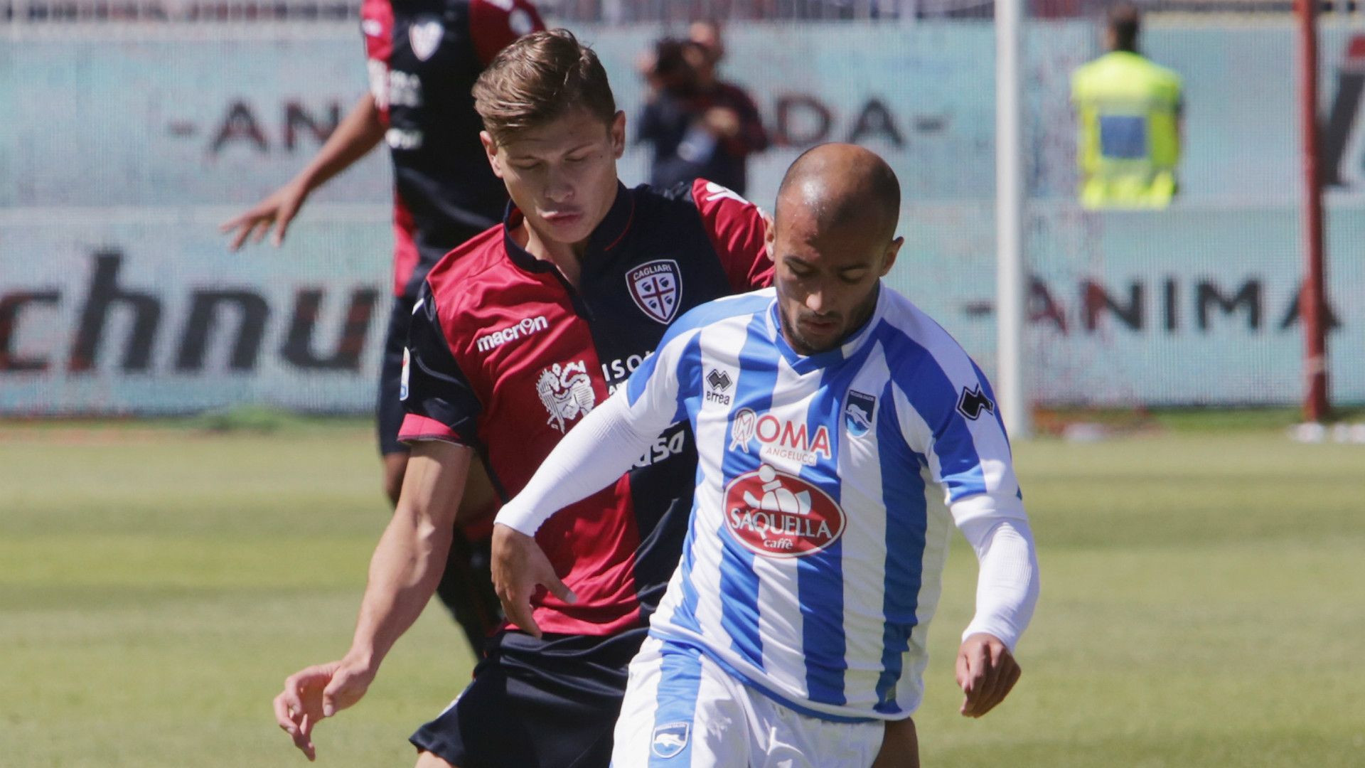 Nicolò Barella, Ahmad Benali, Cagliari, Pescara, Serie A, 04302017