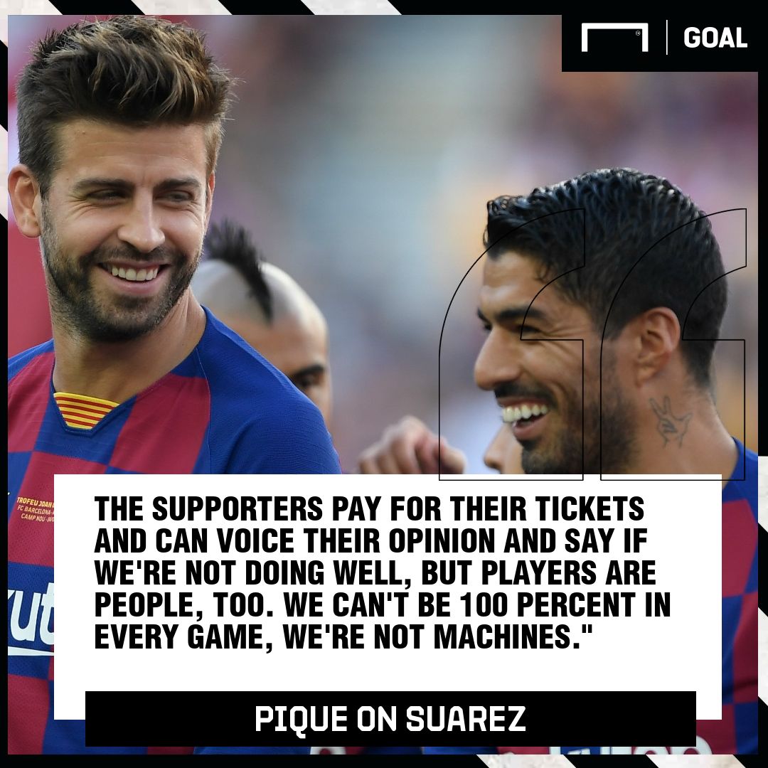 Gerard Pique on Luis Suarez Playing Surface