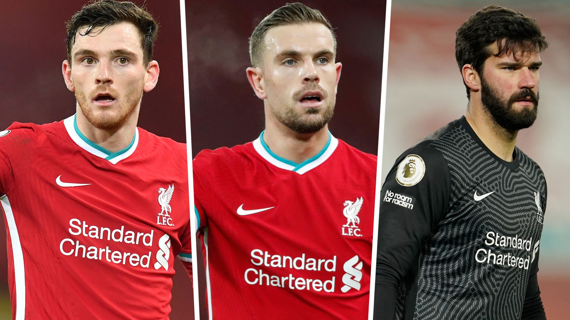 Andy Robertson Jordan Henderson Alisson Becker 2021