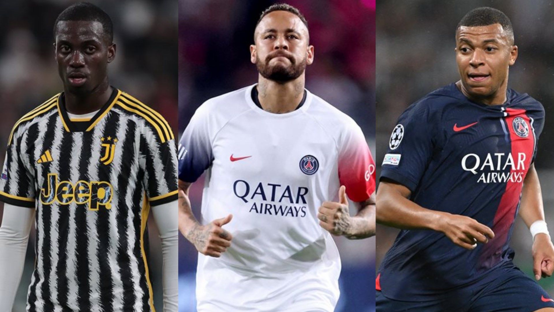 Tim Weah Neymar Mbappe Split