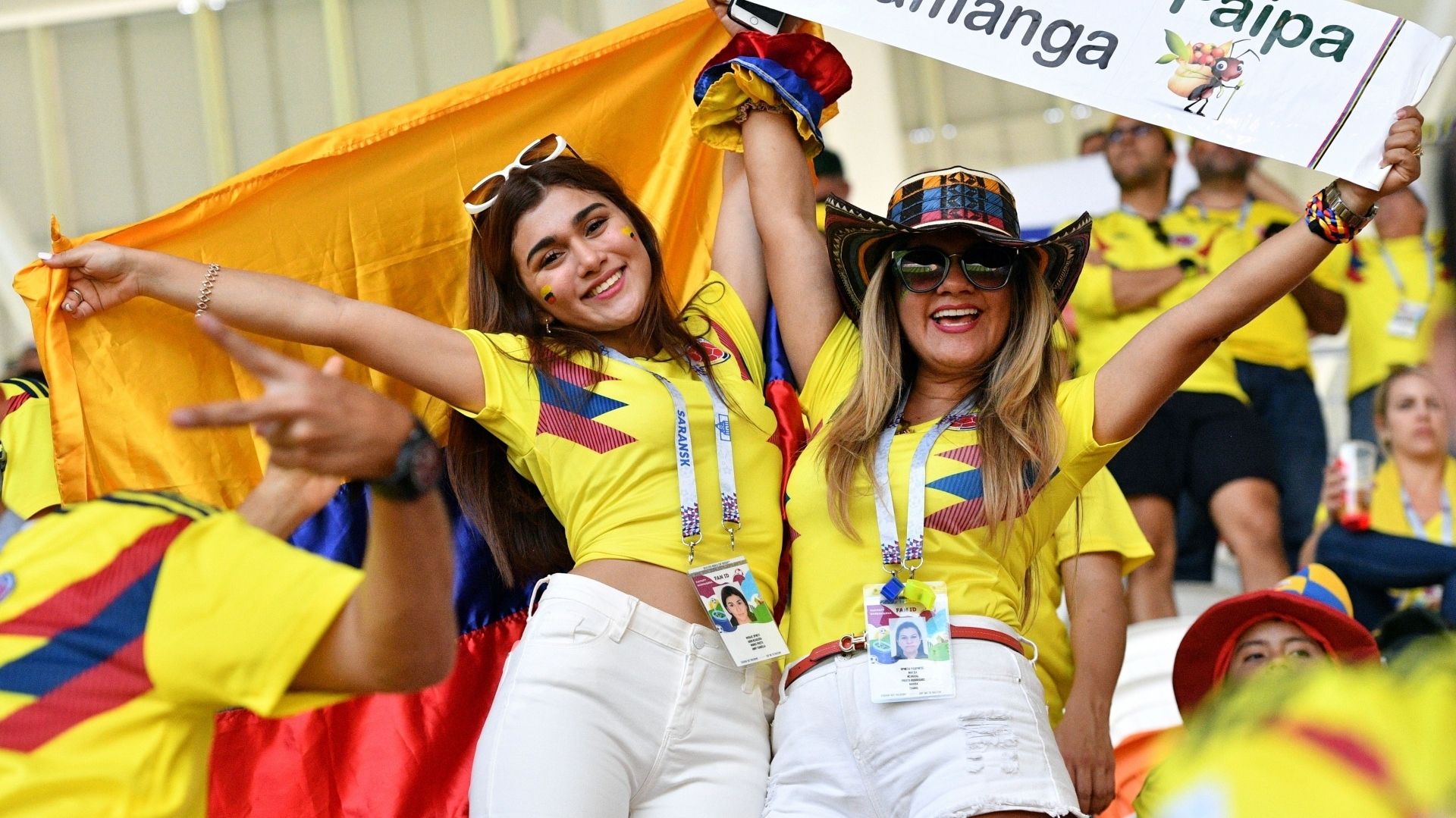 美女サポワールドカップ_コロンビアvs日本_コロンビア1