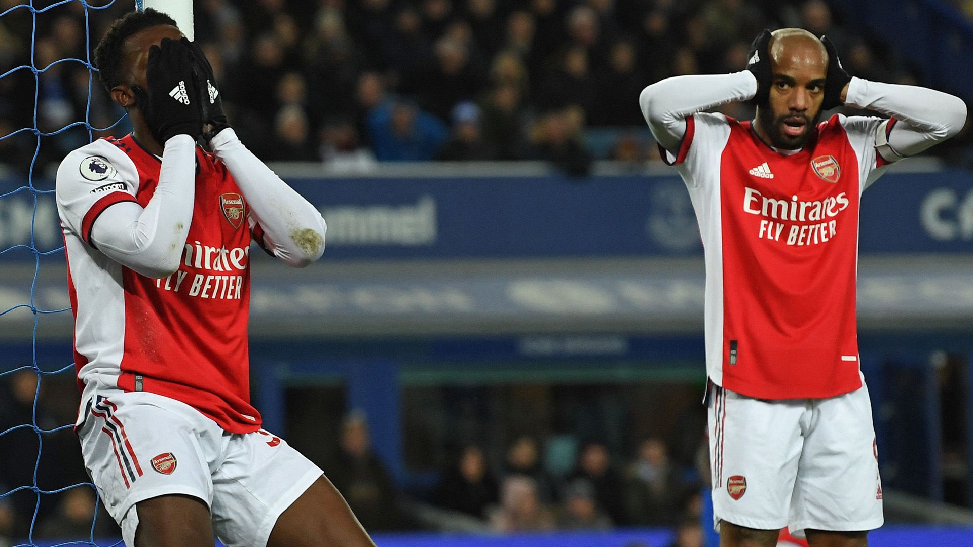 Eddie Nketiah Alexandre Lacazette Arsenal 2021-22