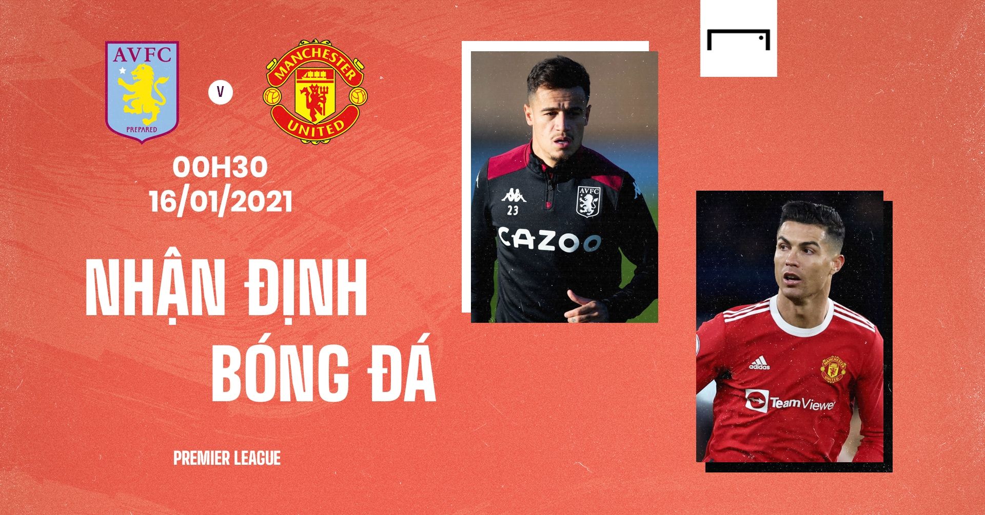 Preview Aston Villa vs Manchester United Premier League 2021/22 GFX