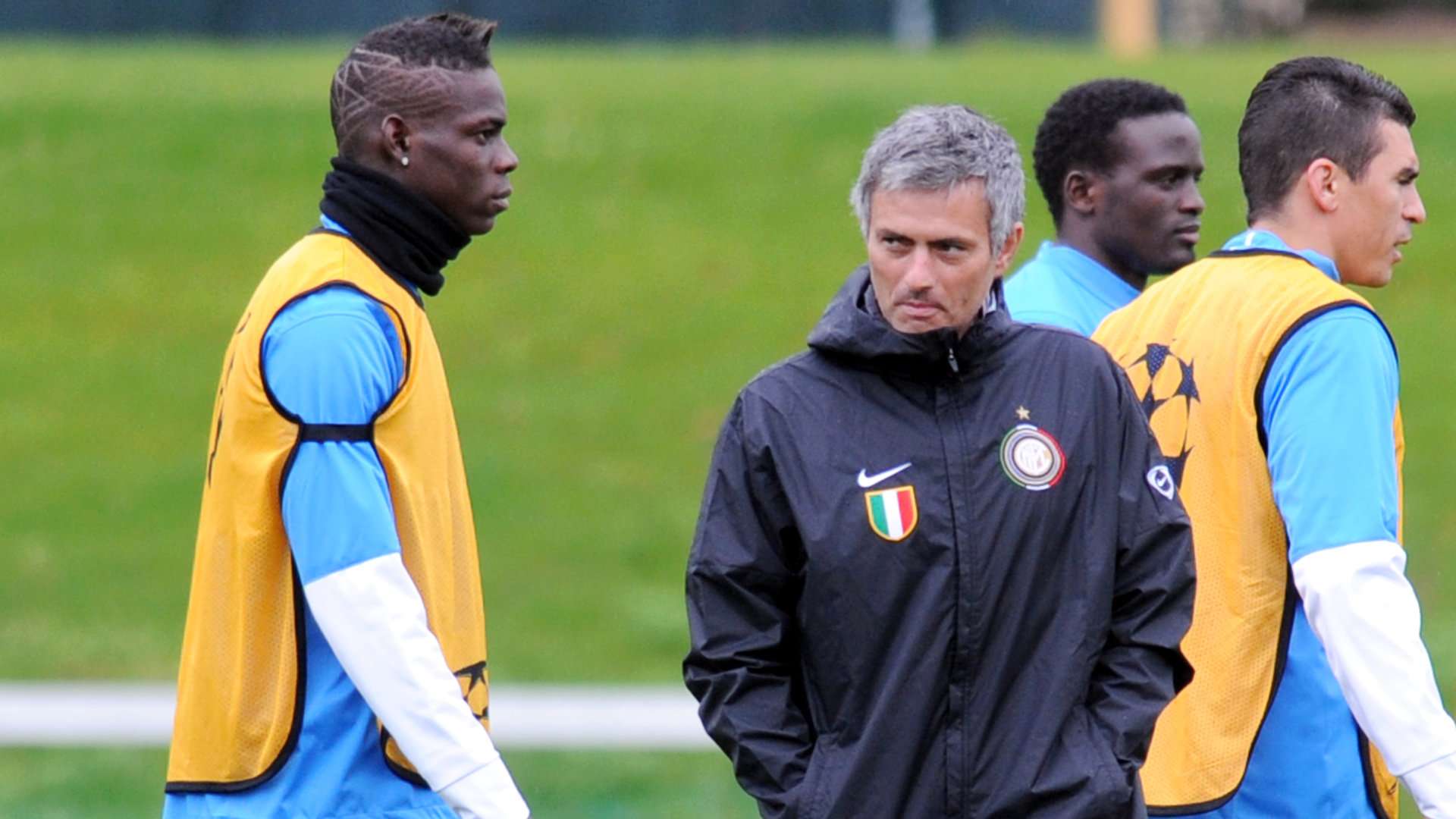 Mario Balotelli Jose Mourinho Inter