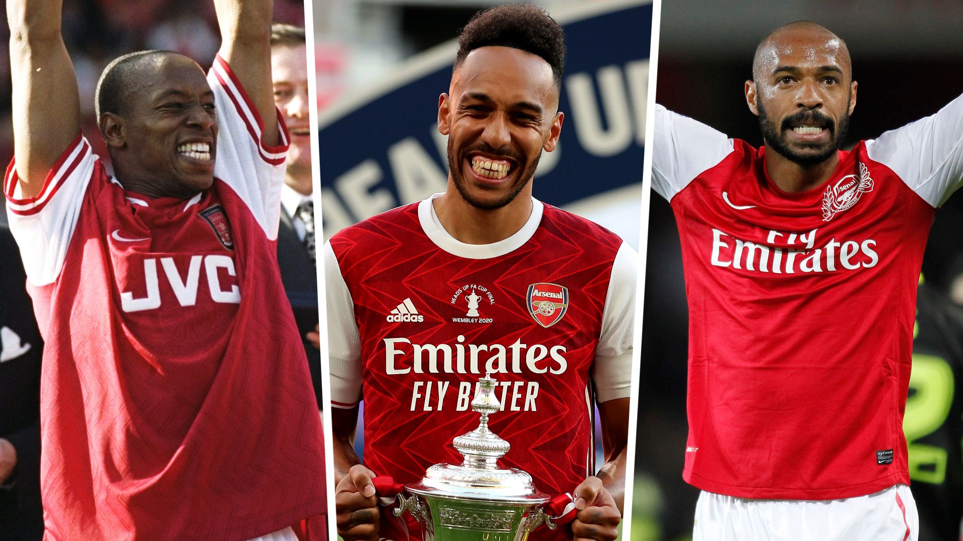 Ian Wright Pierre-Emerick Aubameyang Thierry Henry