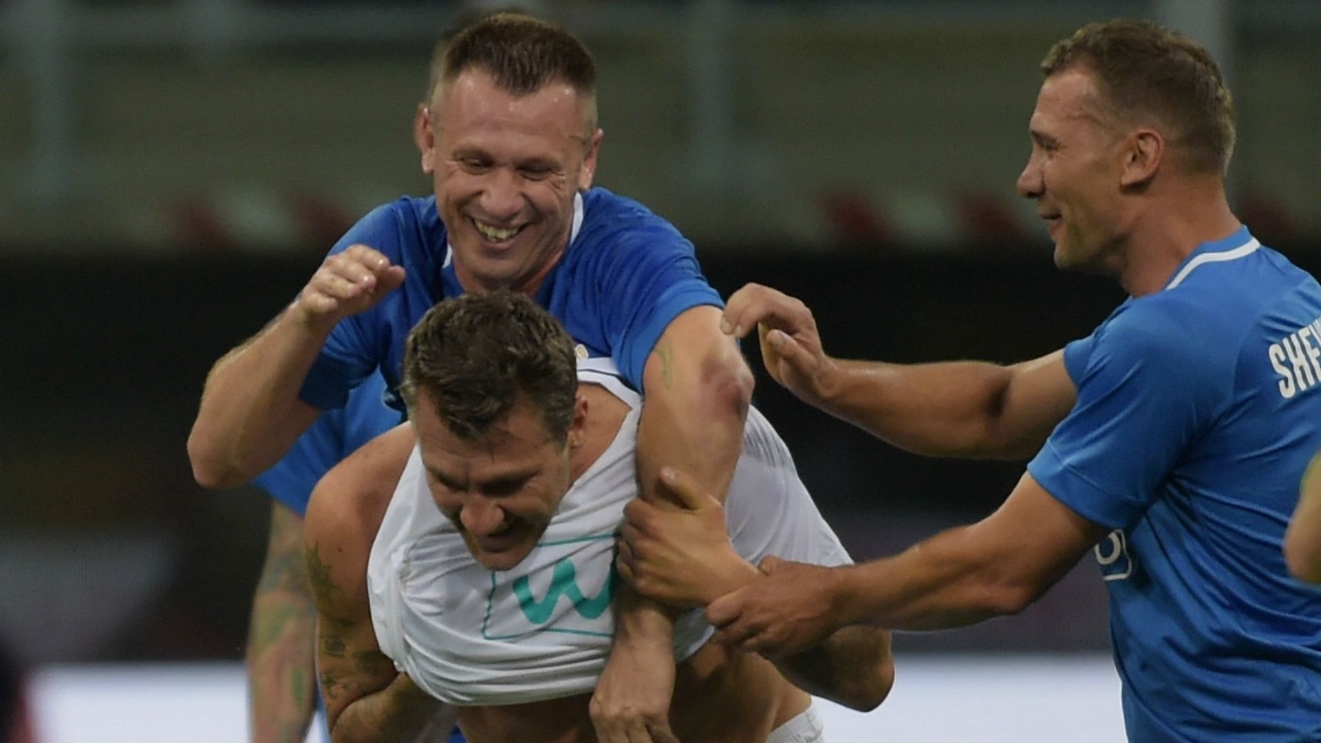 La Notte del Maestro Andrea Pirlo Antonio Cassano Cristian Vieri Andriy Shevchenko