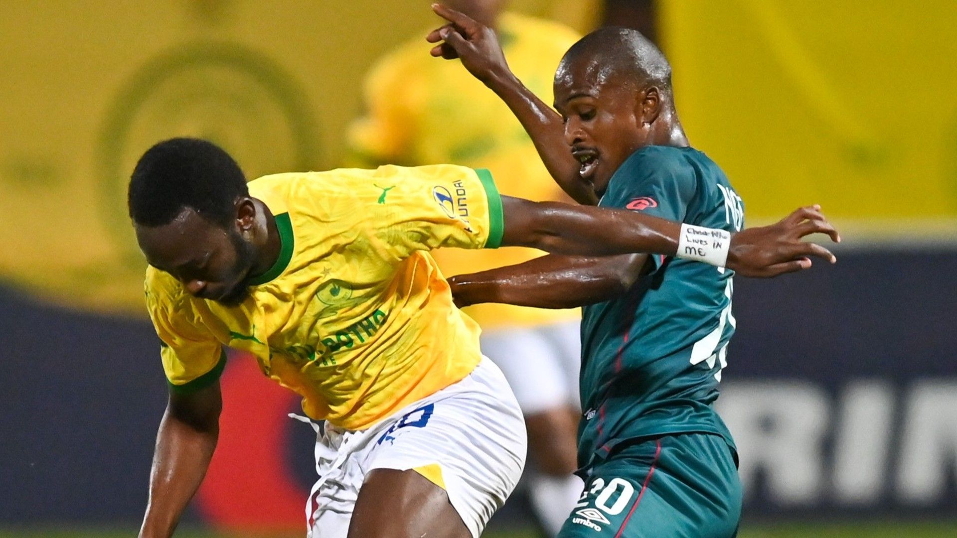 Peter Shalulile and Celimpilo Ngema, Mamelodi Sundowns vs AmaZulu