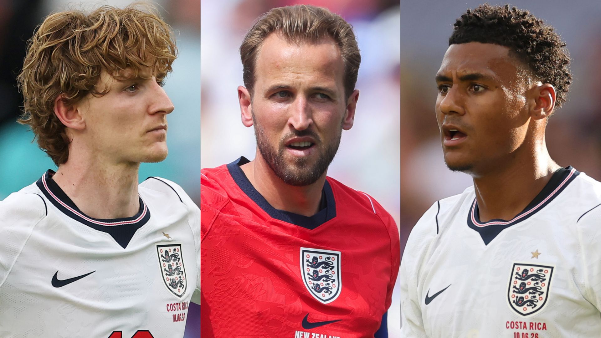 Harry Kane Anthony Gordon Ollie Watkins England 2026