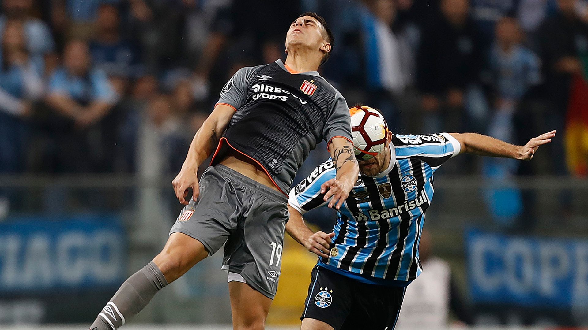 Juan Apaloaza Walter Kannemann Gremio Estudiantes Copa Libertadores 28082018