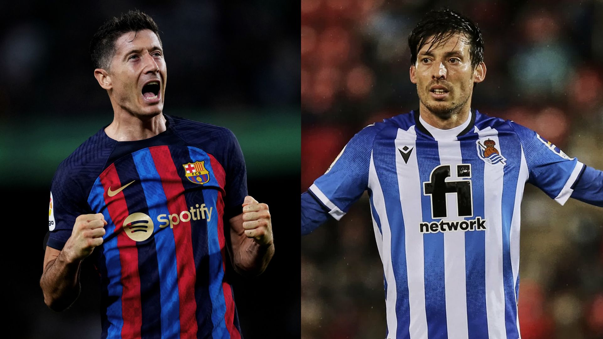 FC Barcelone Lewandowski Real Sociedad David Silva