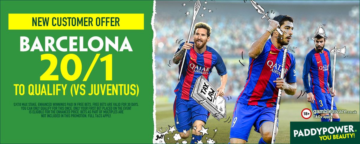 GFX Barcelona Juventus enhanced betting