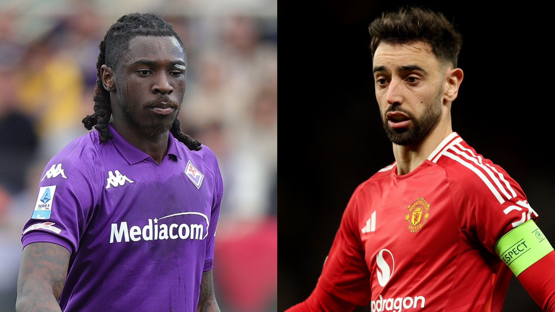 Kean Bruno Fernandes Fiorentina Manchester United