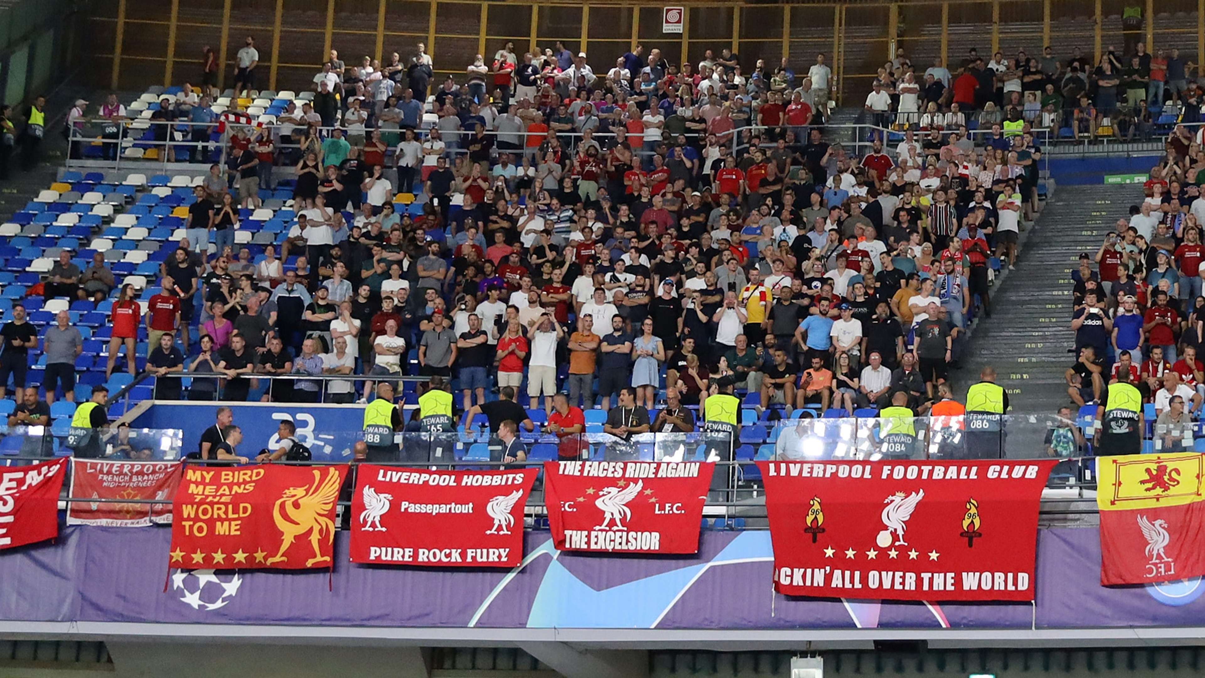 Liverpool supporters Napoli 2019-20