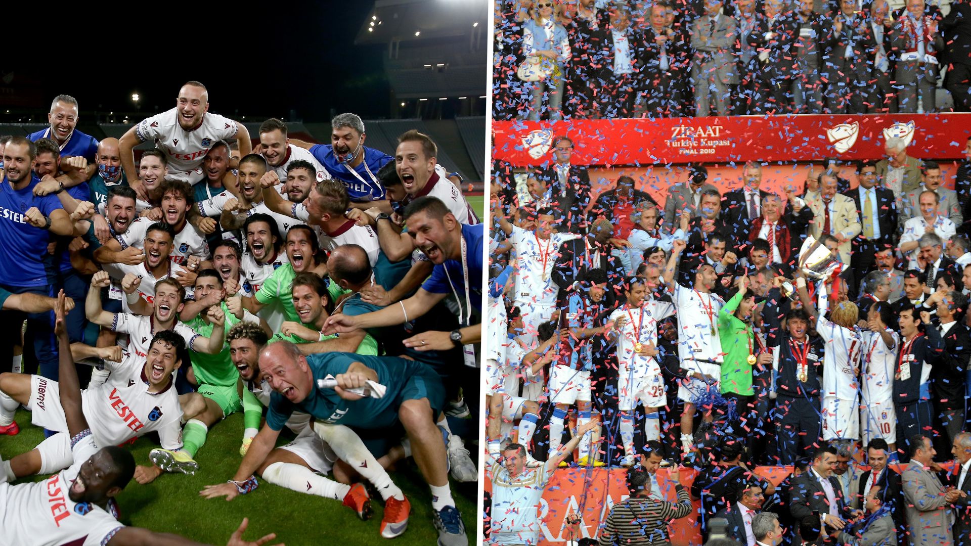 Trabzonspor Türkiye Kupası kutlama