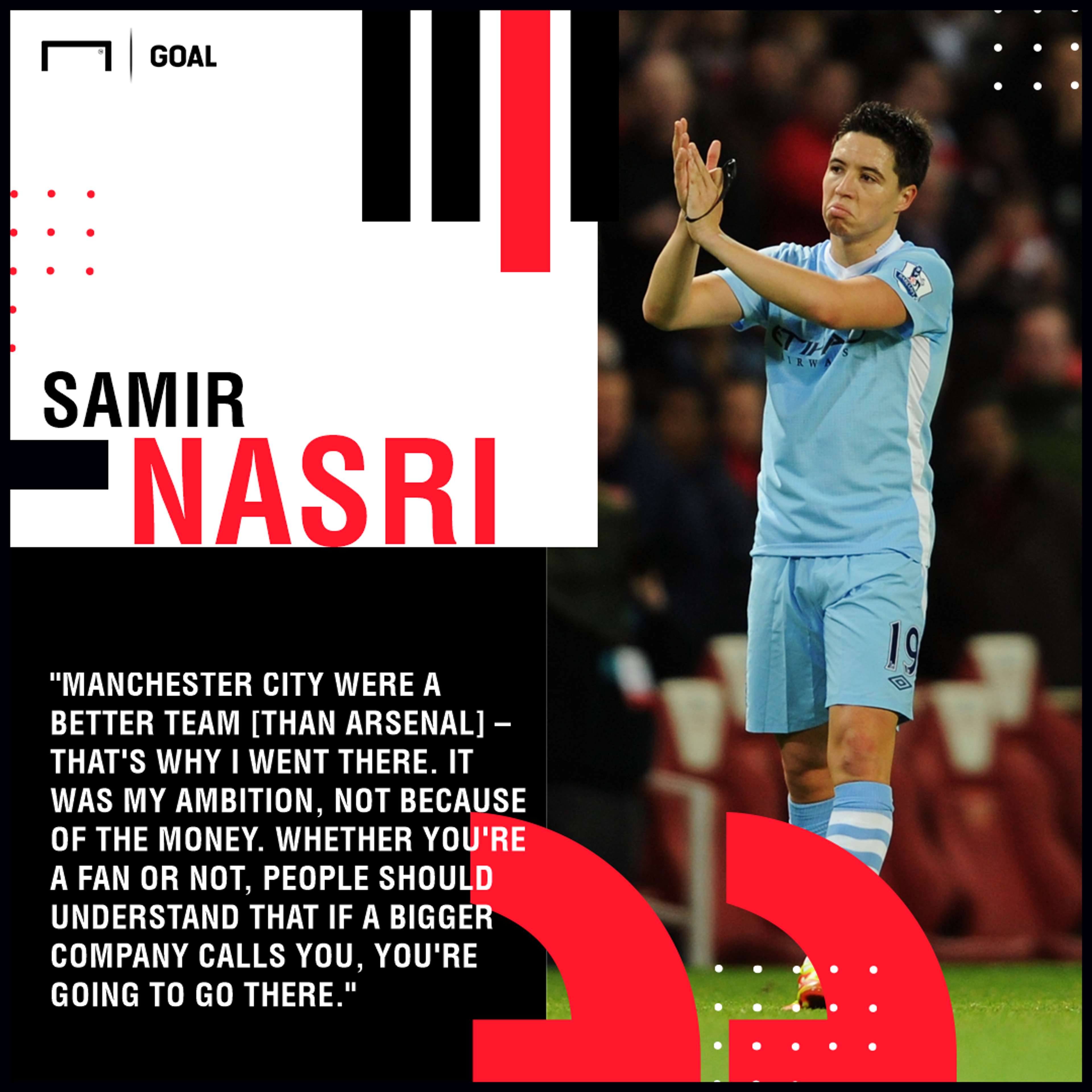 Samir Nasri Man City Arsenal PS