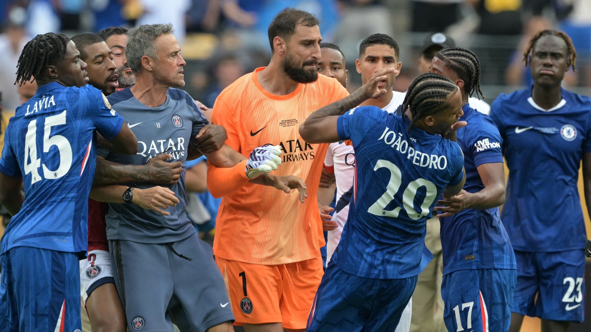 Luis Enrique Donnarumma Joao Pedro Chelsea PSG