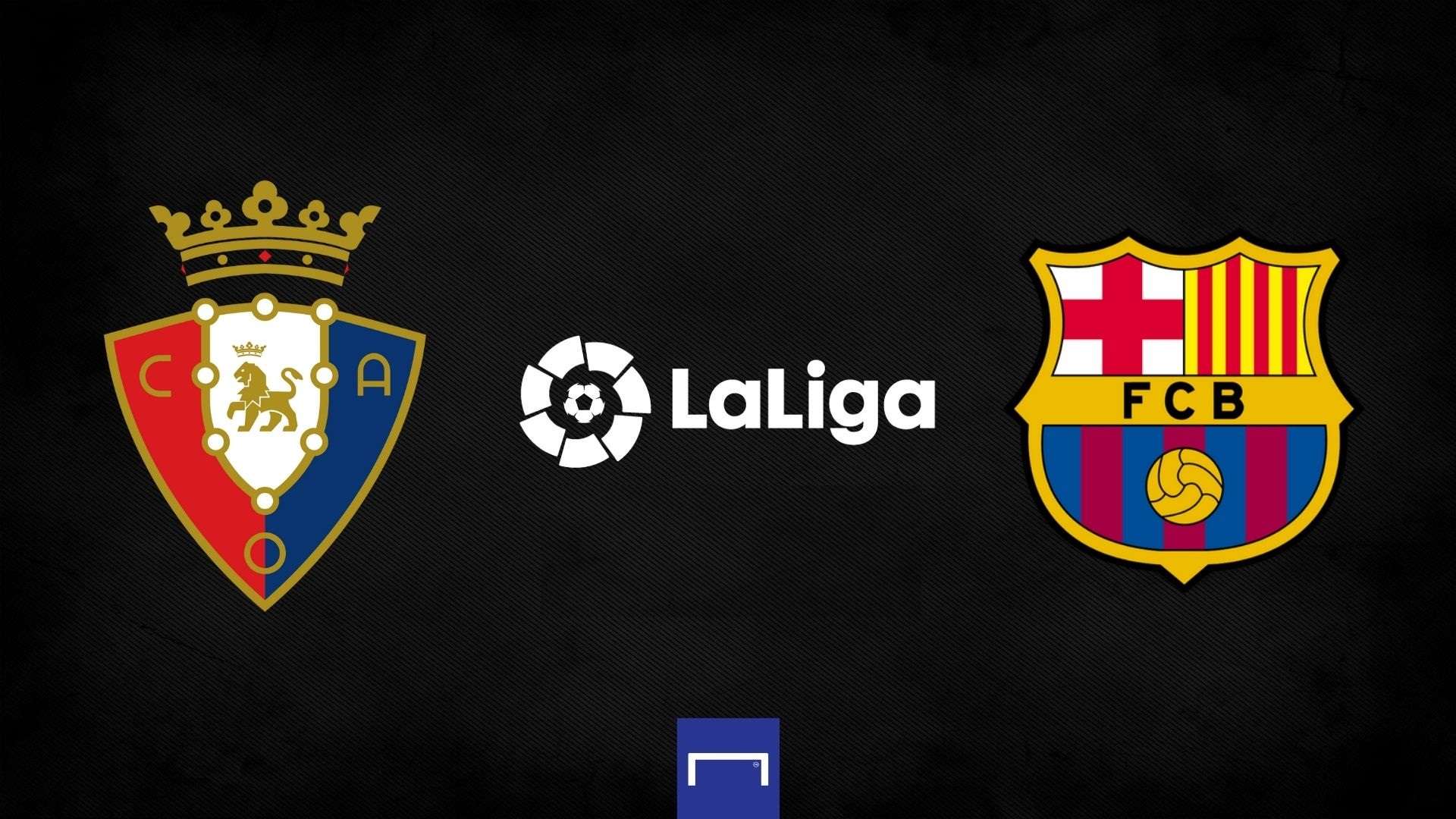 Liga CA Osasuna FC Barcelona Logos