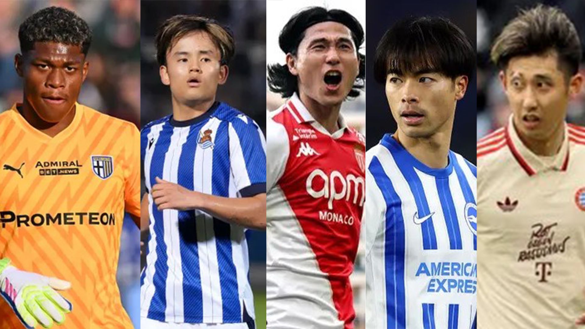 Zion Suzuki Takefusa Kubo Takumi Minamino Kaoru Mitoma Hiroki Ito