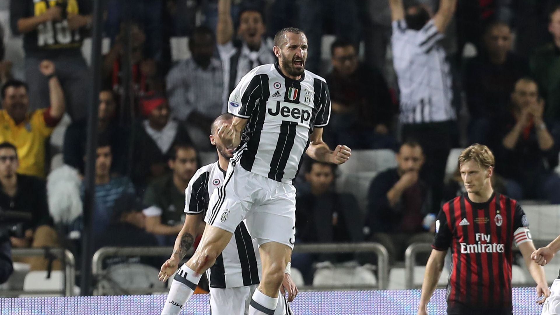 Giorgio Chiellini Juventus AC Mailand Supercoppa 23122016