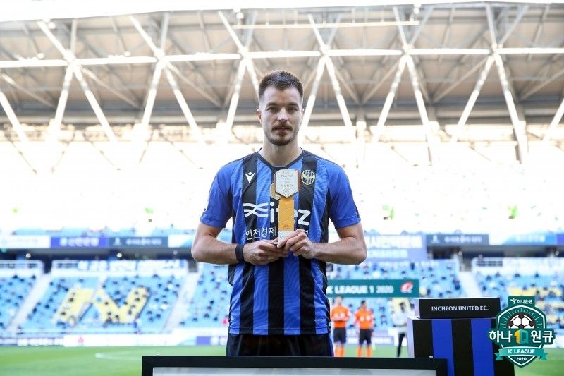 인천 무고사 2020 이달의 선수