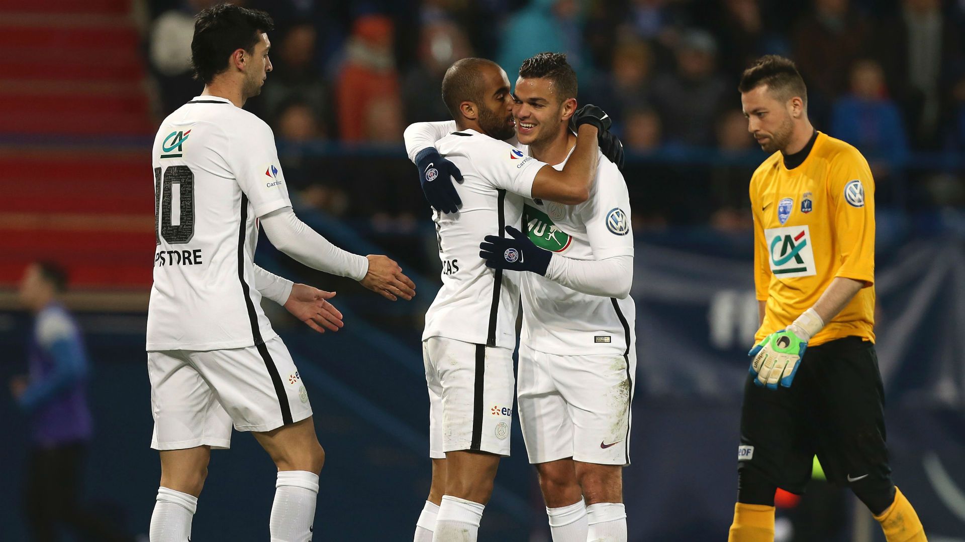 Lucas Moura Hatem Ben Arfa Avranches PSG Coupe de France 05042017